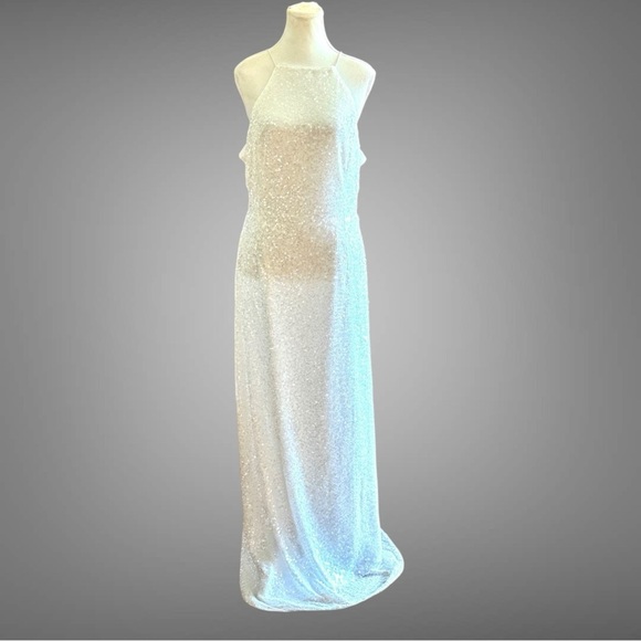 Sachin & Babi Morgan Halter Cut-Out Sequin Slim Maxi Dress - Picture 7 of 16